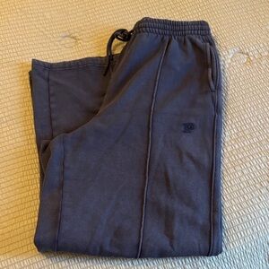 PINK Victoria's Secret blue wide leg Joggers Large